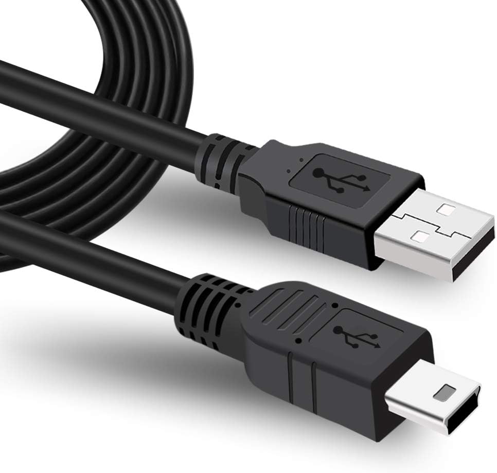 SCOVEE 10ft 50lm 2555lmt 2595lmt 40lm 1300 255w 5 GPS Charger Cable for Garmin Navigator Nuvi etc,USB A Male to Mini