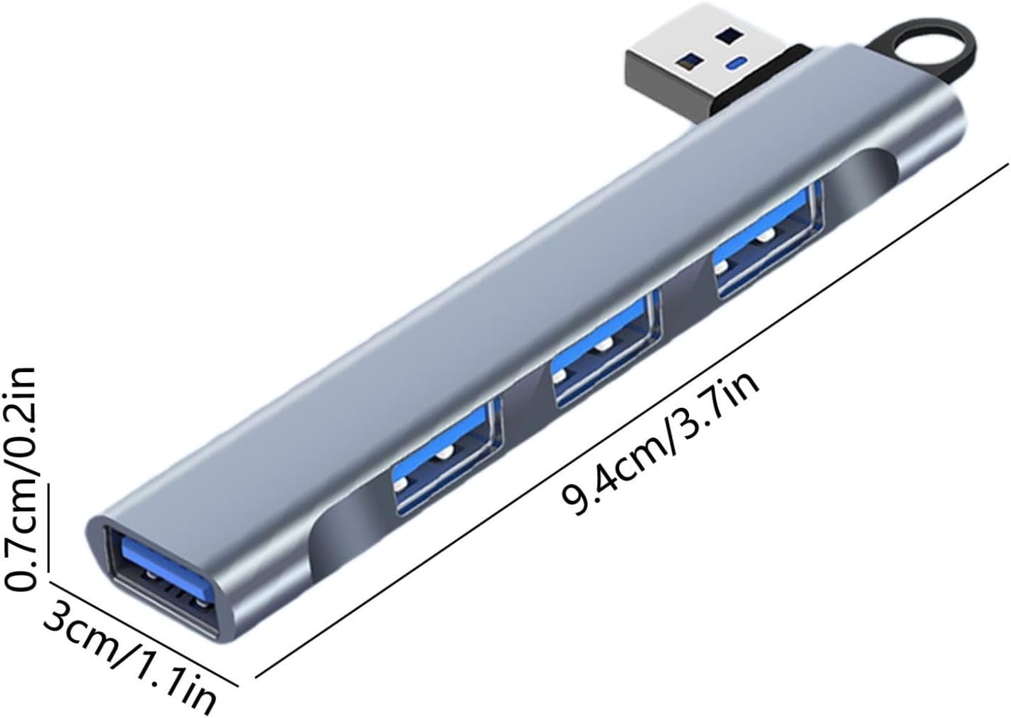 Generic 4 Multi-Function Hub Docking Station with USB Interface, USB Splitter with High-Speed Data Transmission