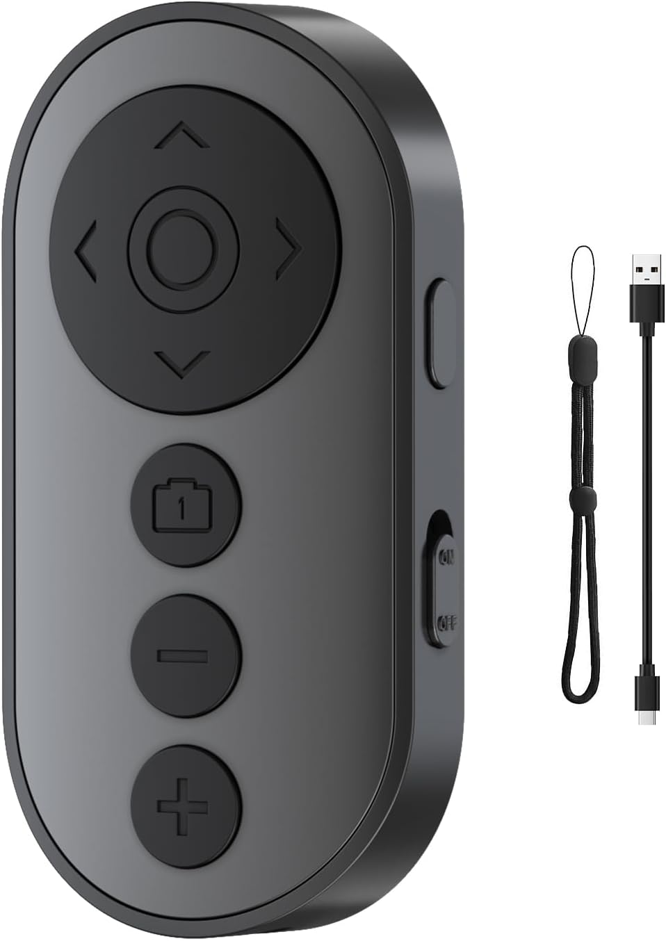 VYVIYON Wireless Camera Remote with Zoom/Camera Switch for Photo and Vlogging Compatible with iOS & Android Smartphone