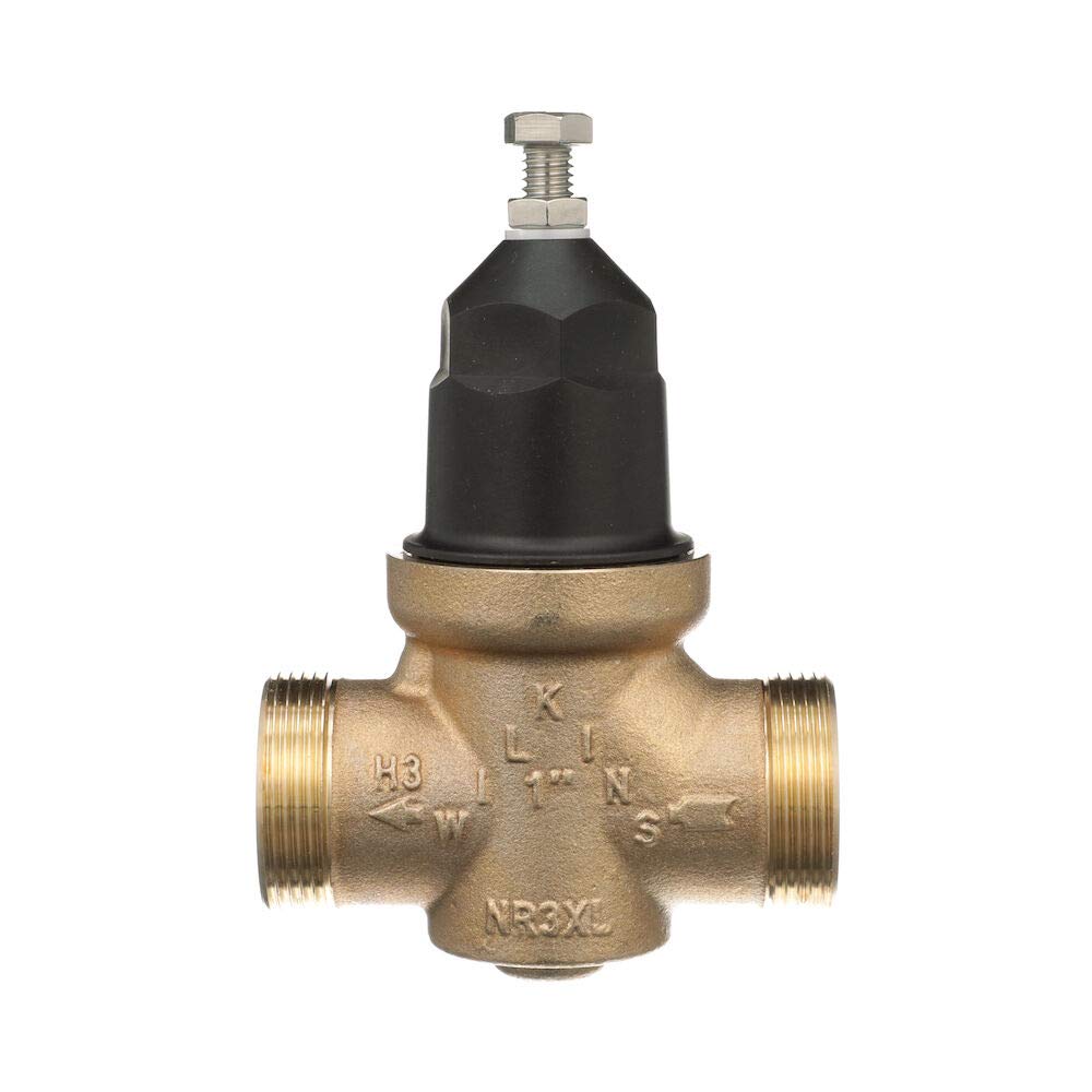 Zurn Wilkins 3/4" NR3XL Water Pressure Reducing Valve Integral By-pass Check Vlv & Strainer High Range, Sealed Cage, Double Union