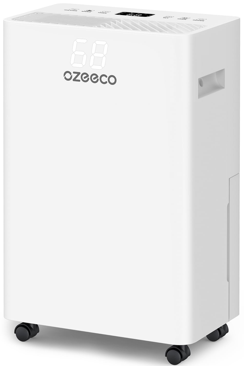 34 Pint Dehumidifier for Basement up to 2500 Sq.Ft, ozeeco Home Dehumidifier with Drain Hose, Ionizer, Humidity Control, Ultra Quiet, Child Lock, 24H Timer for Bedroom, Bathroom, RV