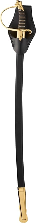 Ceremonial Sword Carrier Sheath - USMC Marine Corps NCO Sword Holder - Hi Gloss Leather