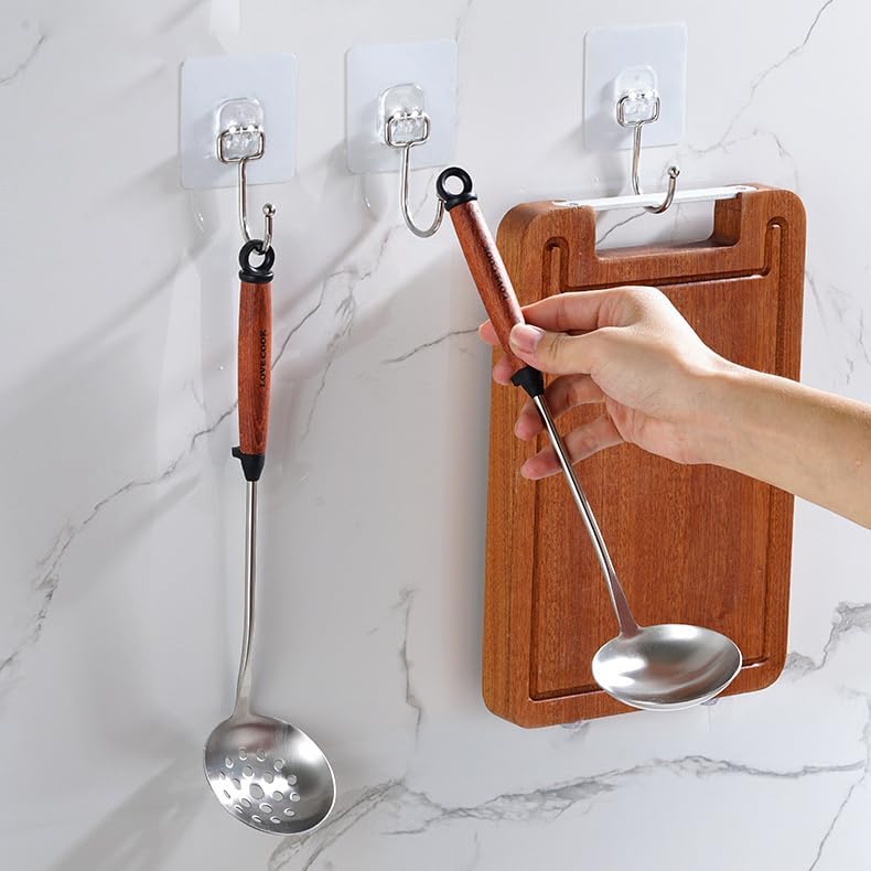 OVOV Heavy Duty Adhesive Hooks - Removable Wall Hooks for Towels, Coats, and Keys | Versatile Utility Hook