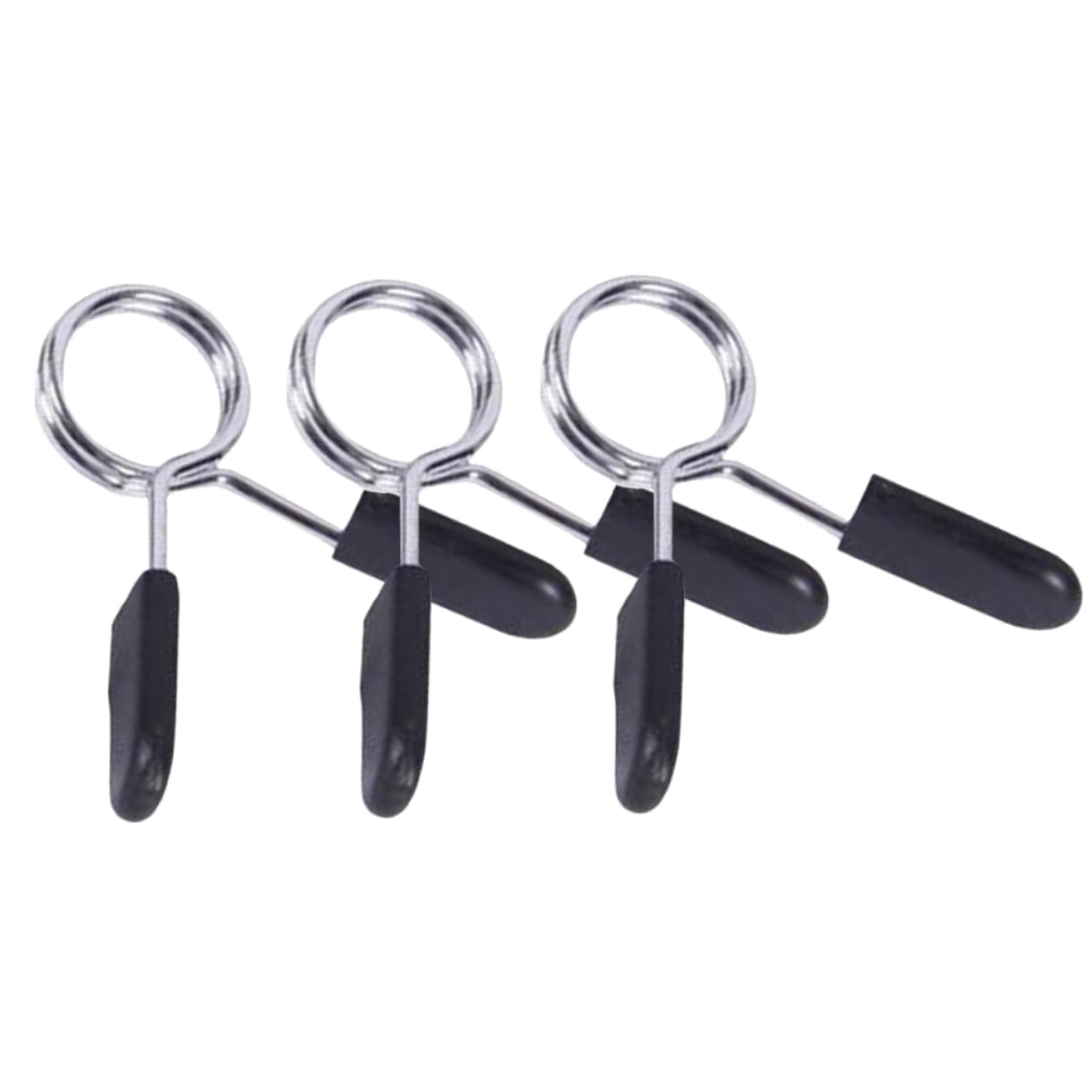 5pcs Barbell Spring Clip Collars, 1.18In Weight Lifting Clamps, Dumbbell Collar Spring Clips for Gym, Powerlifting, Cross Fit, Weightlifting