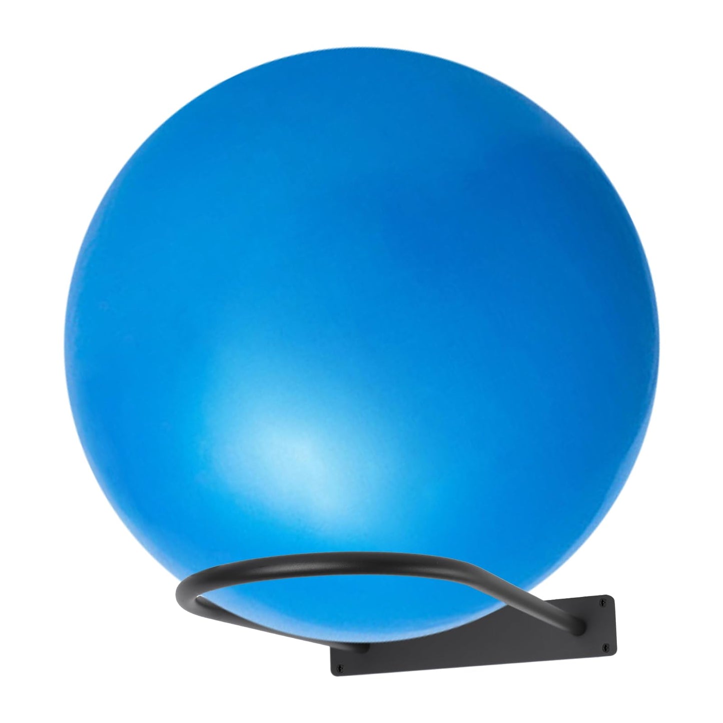 MEIPMQZ Stability Ball Holder Wall Mount - Heavy Duty Exercise & Yoga Ball Storage Rack for Home, Yoga Studios, and Commercial Gyms - Space-Saving Design for Stability Balls up to 85cm(Black 1-Pack)