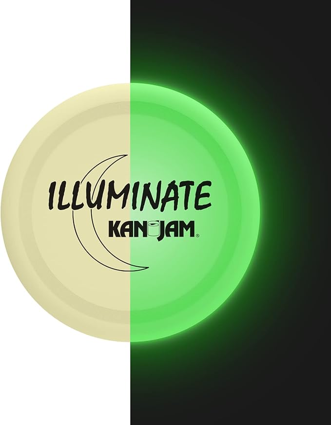 Kan Jam Ultimate Disc Golf Frisbee - Official Size Disc Golf Disc with Light Up Frisbee Options for Outdoor Games