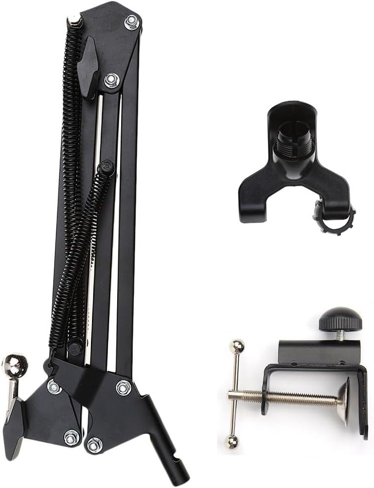 AceTaken 33'' 4-6.5'' Articulating Arm Phone Mount Stand for Baking Crafting Demo Videos/Live Streaming (Compatible