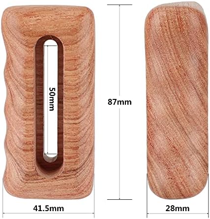 CAMVATE 1/4"-20 2828 Wooden Hand Grip with Mounting Groove for DSLR Camera Cage Kit(Left Hand)