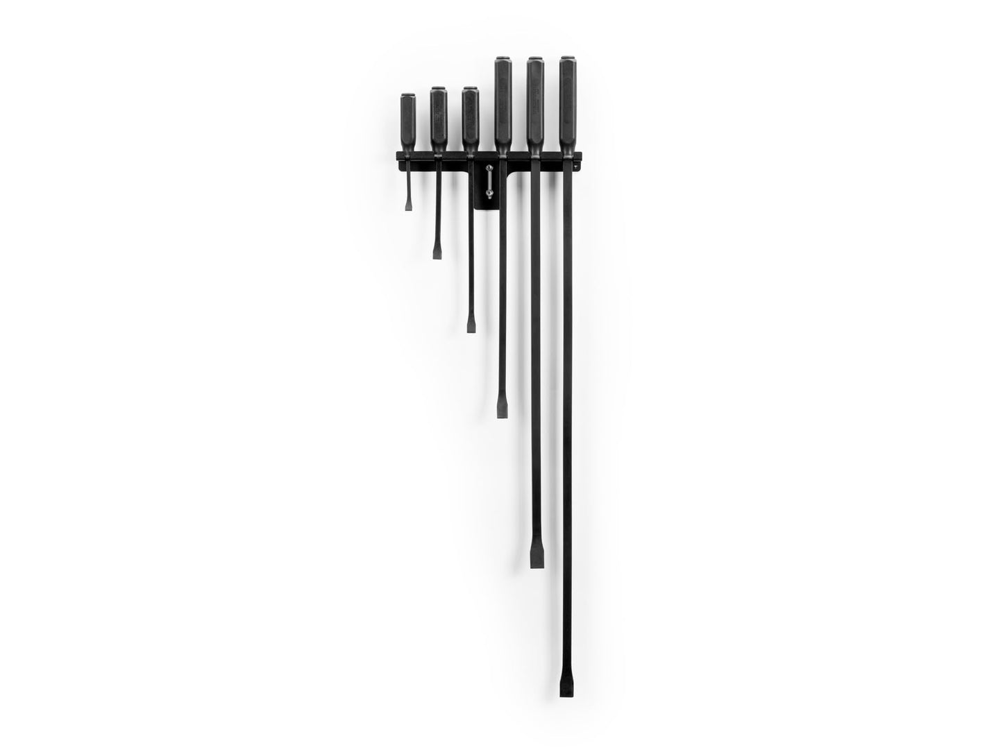 TEKTON Angled End Handled Pry Bar Set with Wall Hanger, 6-Piece (8, 12, 17, 25, 36, 45 in.) | LSQ96505