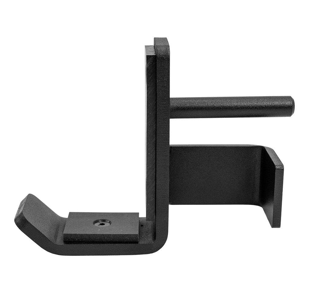 PRx Performance 2x3 J-Cup Pair, 5/8" Hole Squat Racks, 1,000lb Heavy Duty J-Hook, Black Powdercoated Steel & UHMW Protection for Barbell Knurling