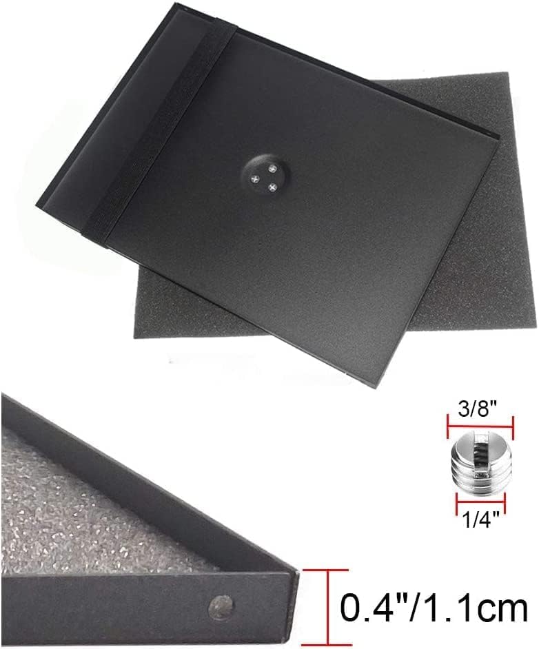 Coret 3/8" 1/4" (9 13 inch) Projector Tray, Laptop Tray Platform Holder Pallet for or Screw Tripod Stand Mount, Widely