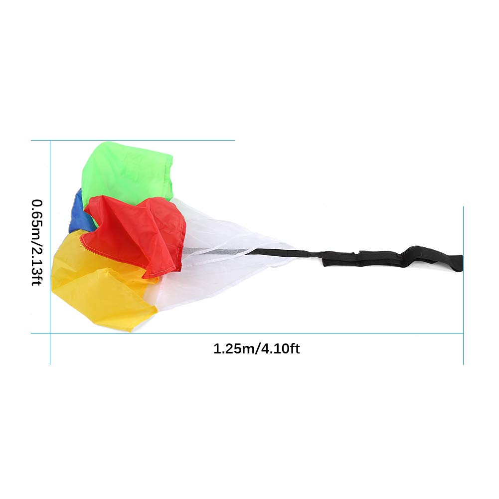 Plplaaoo Speed Chute for Running Training,Resistance Parachute for Sprinting Drills, Adjustable Drag for Kids, Adults & Youth Athletes – with Carry Bag (Colorful)
