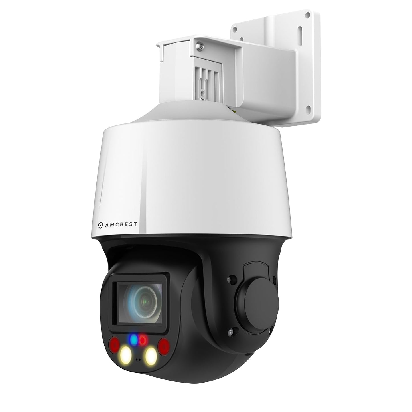Amcrest 4MP Outdoor PTZ POE + AI IP Camera Pan Tilt Zoom (Optical 5X Motorized) Security Speed Dome, Human and Vehicle Detection, IVS, Face Detection, Auto Tracking, POE+ (802.3at) IP4M-1098EW-AI