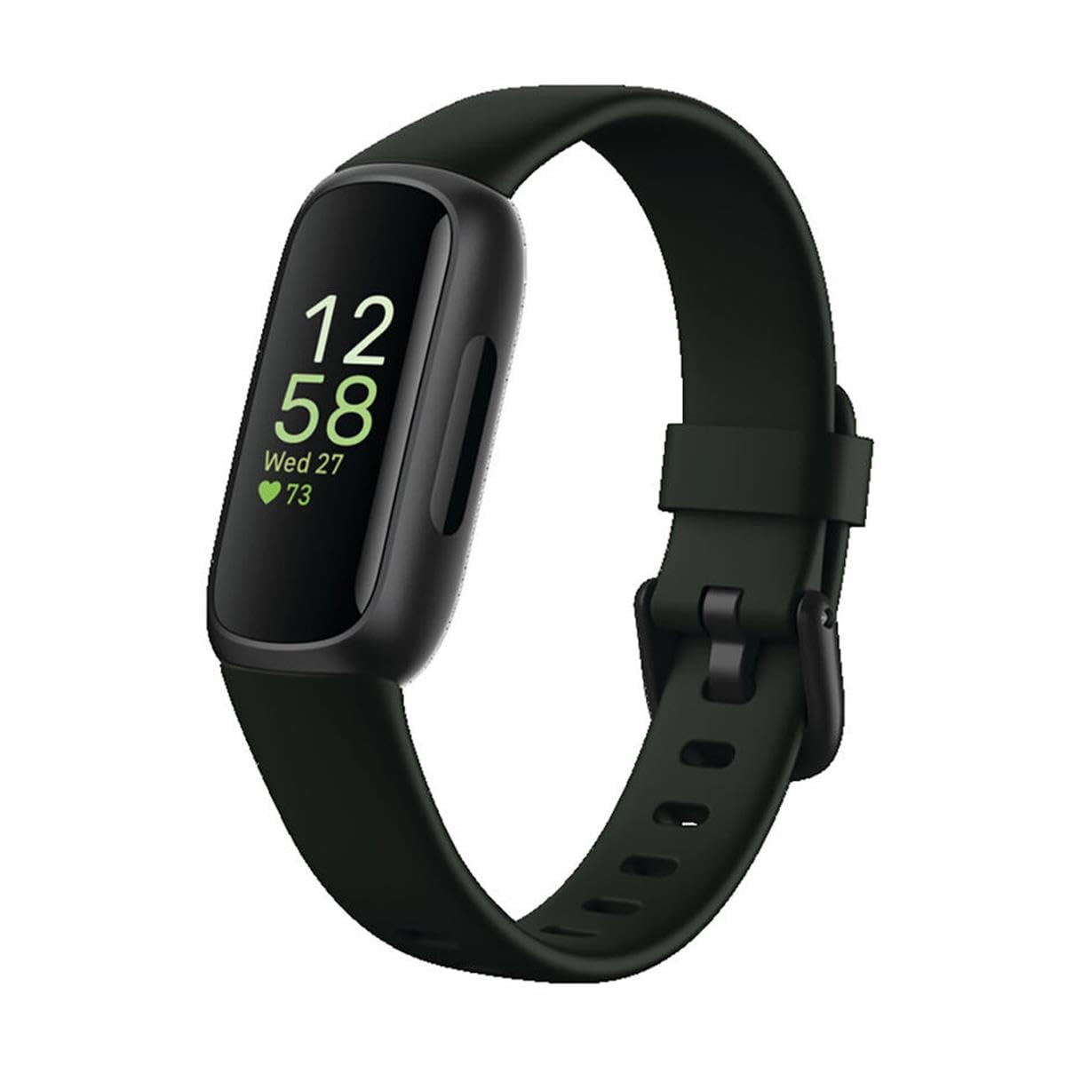 Fitbit Inspire 3 Health & Fitness Tracker with Stress Management, Workout Intensity, Sleep Tracking, 24/7 Heart Rate - 3-Month Google Health Premium Membership Included - Midnight Zen/Black