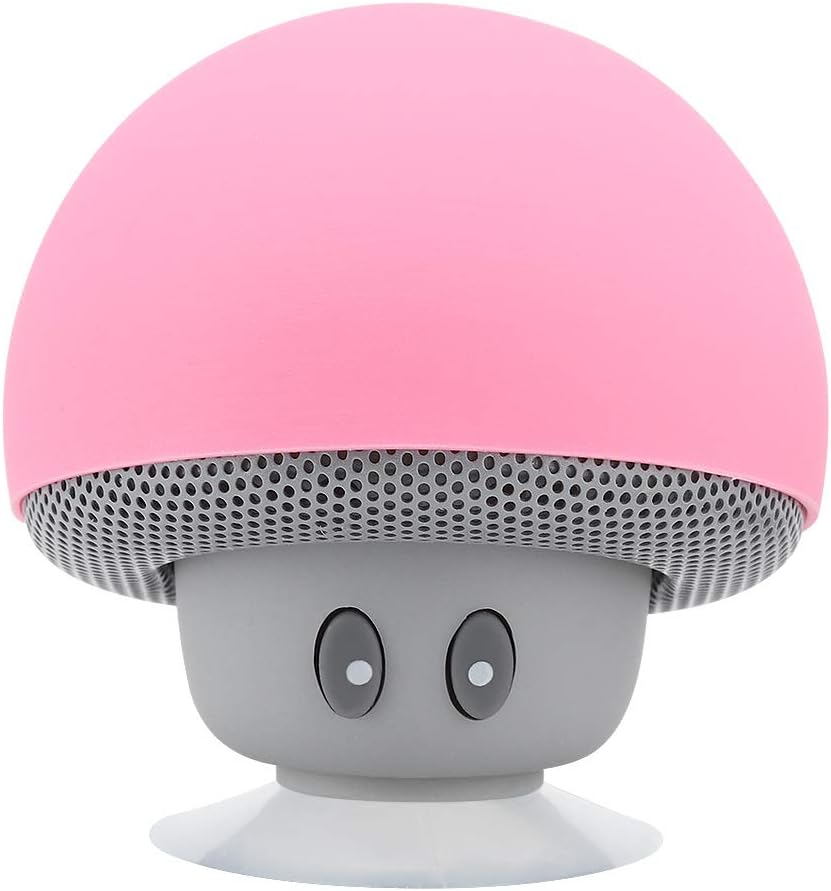 Tangxi Bluetooth3.0 Speaker, Mini Portable Mushroom Speaker, Noise Reduction Subwoofer with Suction Cup Function