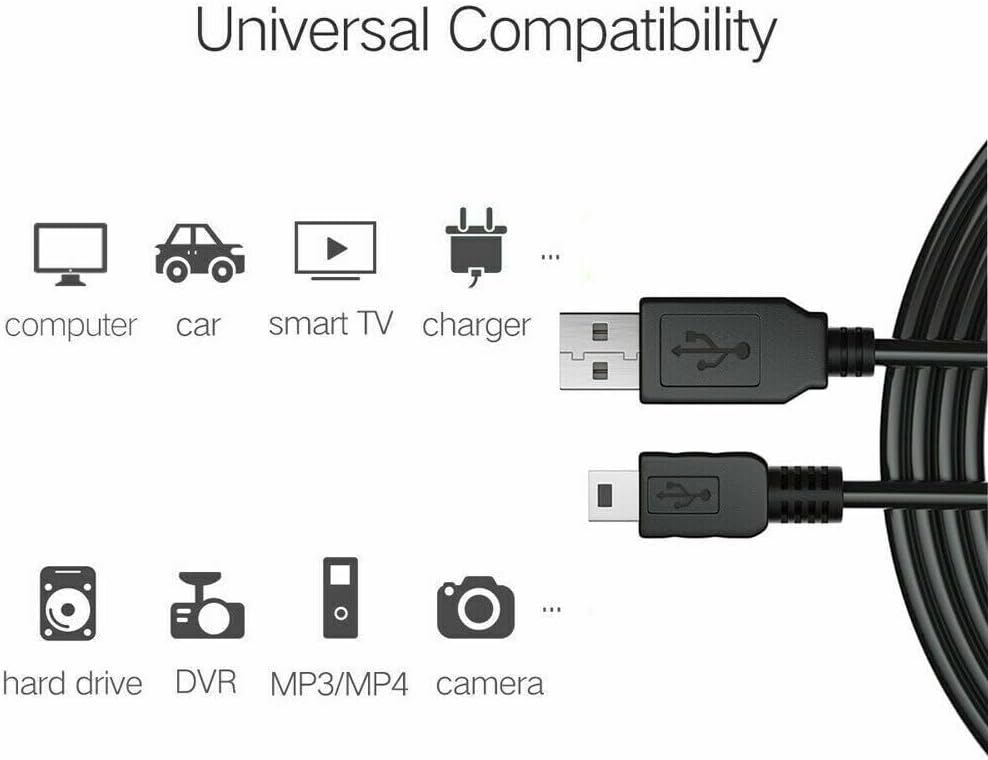 Marg 3ft ICD-PX333 ICD-PX720 Mini USB SYNC Charging Cable Cord Compatible with Sony Voice Recorder