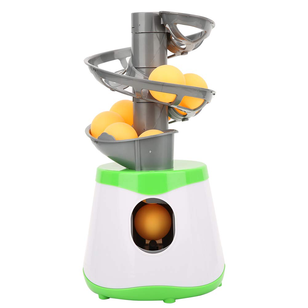 Table Tennis Serve Machine, Portable Table Tennis Trainer Automatic Launcher Robot with 10 Balls for Beginners/Lovers Table Tennis Launcher