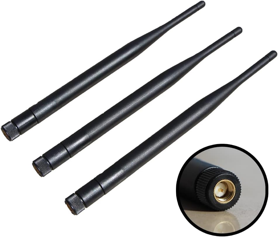 SPEED TECH 2.4ghz 7DBI (1 Pack 3pcs) Universal Band high gain Antenna Accessories SMA Interface for WiFi Wireless