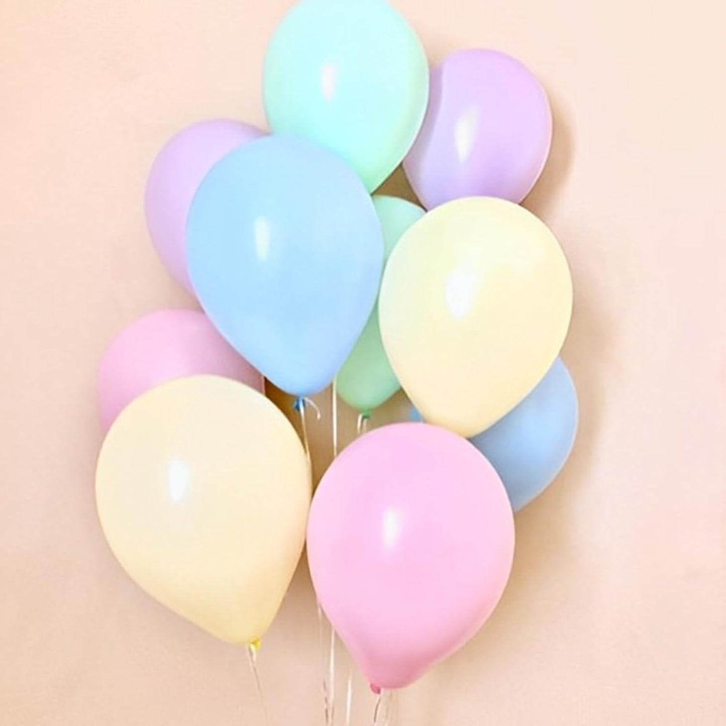 Voircoloria 110pcs Pastel Balloons - 12-Inch Macaron Latex Party Balloons for Celebrations & Events