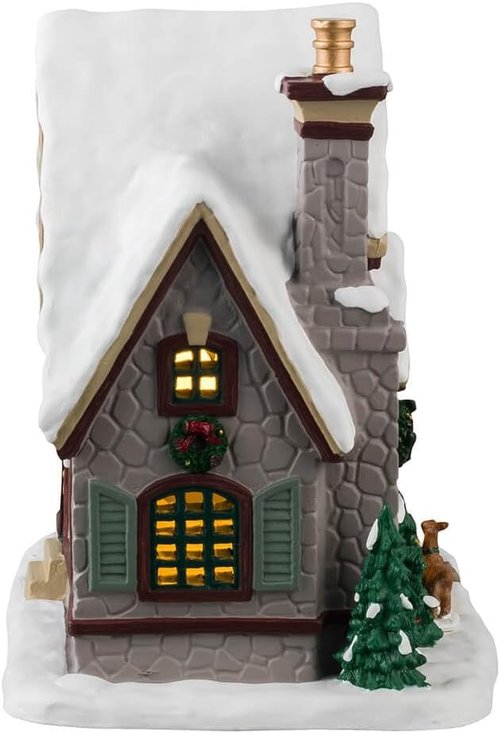 Lemax White Christmas Figurine - Festive Holiday Decor for Your Winter Wonderland Display