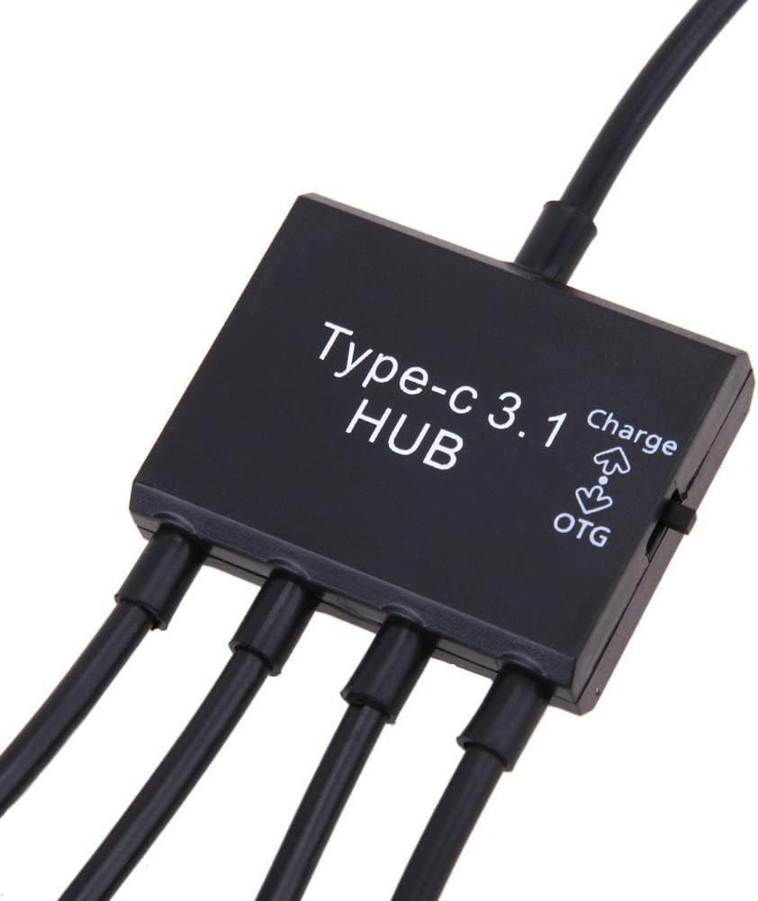 cablecc 3 S5 i9600 Note3 N9000 Micro USB Host OTG Port Hub Adapter Cable with Power for Galaxy Cell Phone & Tablet