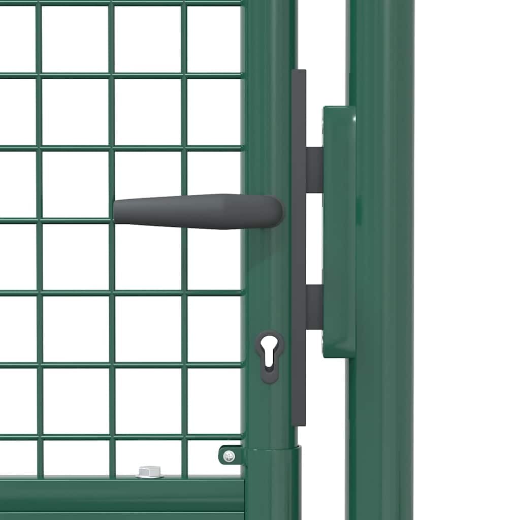 vidaXL Fence Gate Steel 39.4x29.5 Green