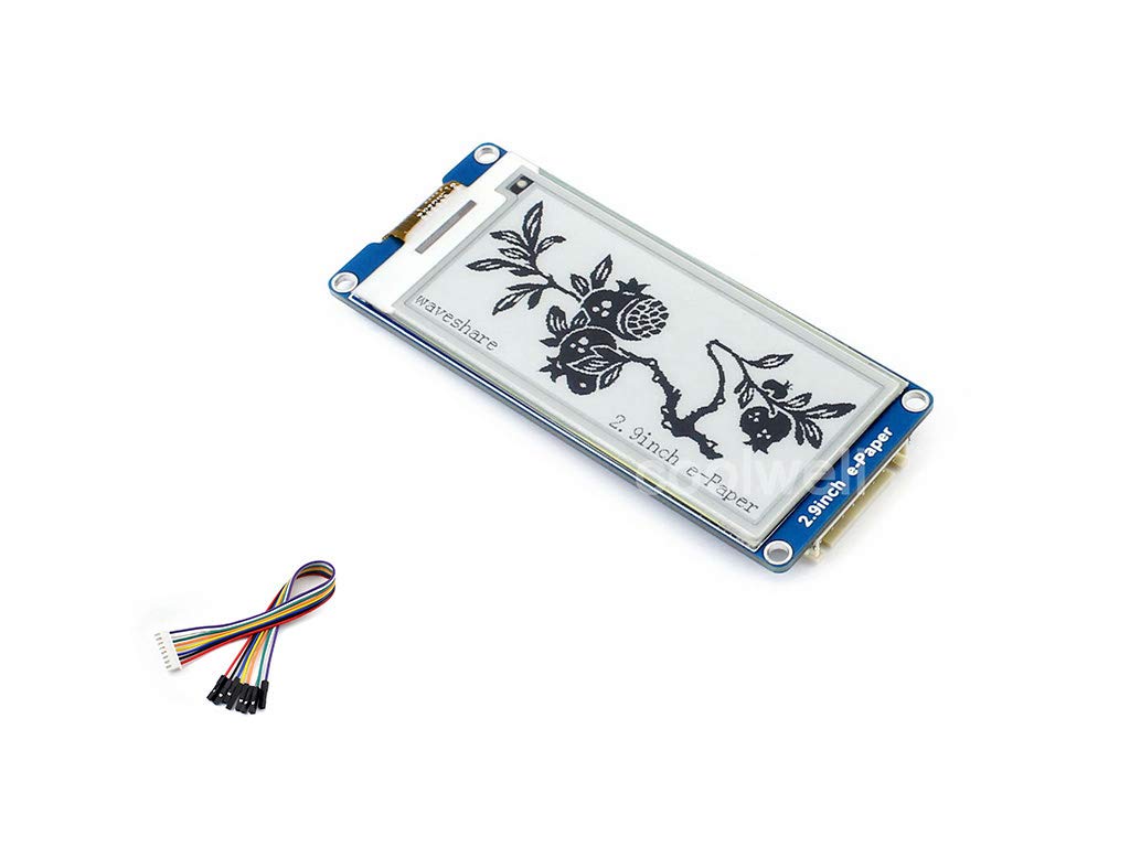 waveshare 296x128 2.9 Inch 3.3v Resolution E-Paper Display Panel Module E-Ink Electronic Screen SPI Interface