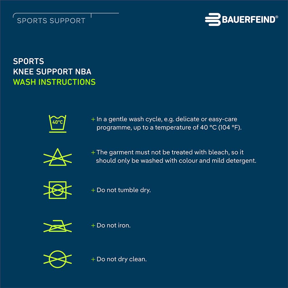 Bauerfeind Sports Compression Knee Support NBA - Lightweight Design with Gripping Zones for Basketball Knee Pain Relief & Performance with Team Designs (Black, L)
