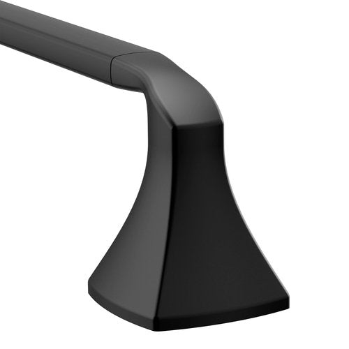Moen Voss Matte Black Towel Bar, YB5124BL