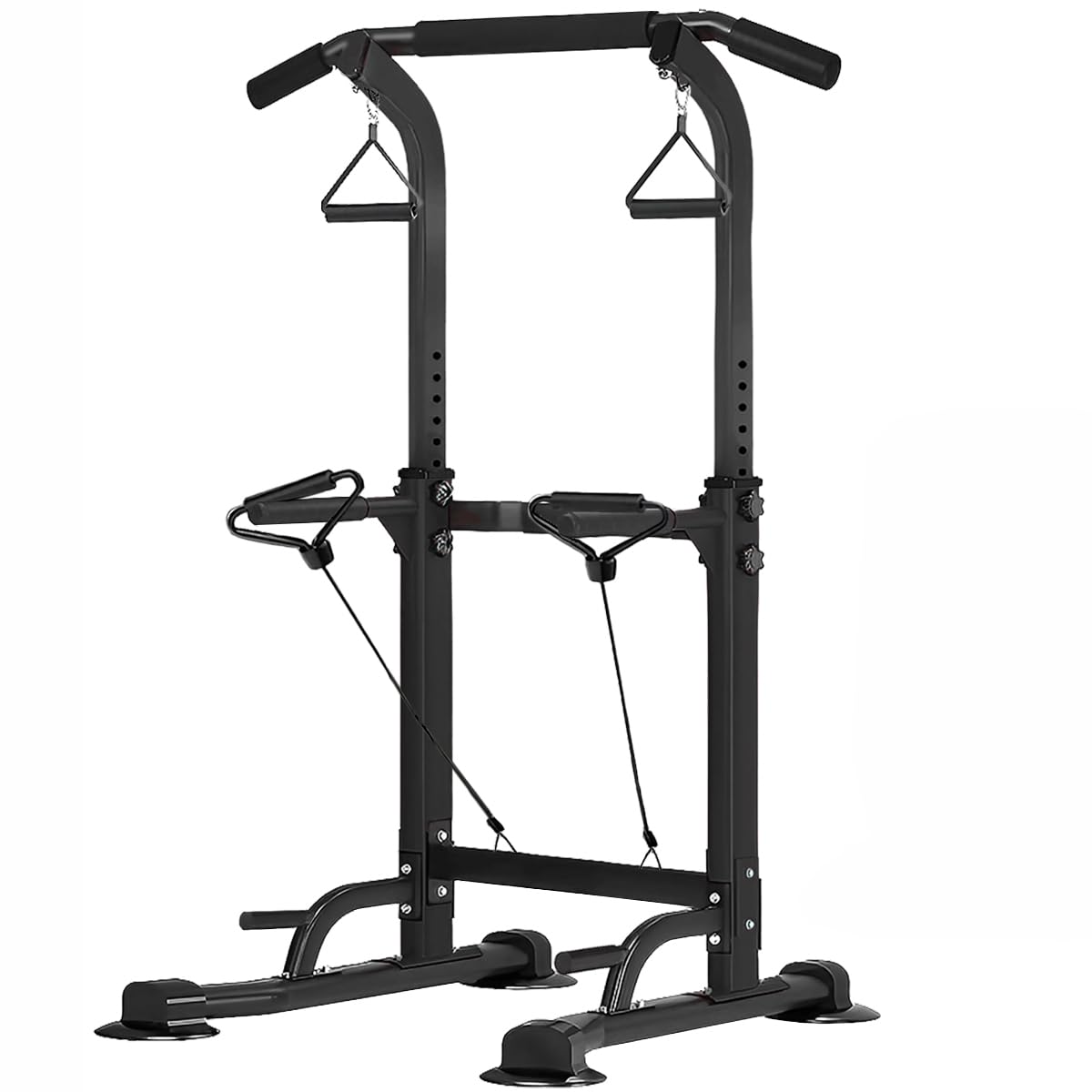 Power Tower Pull Up Dip Station Adjustable Height Multifunctional Home Strength Training Fitness Exercise Equipment, Simple Installation