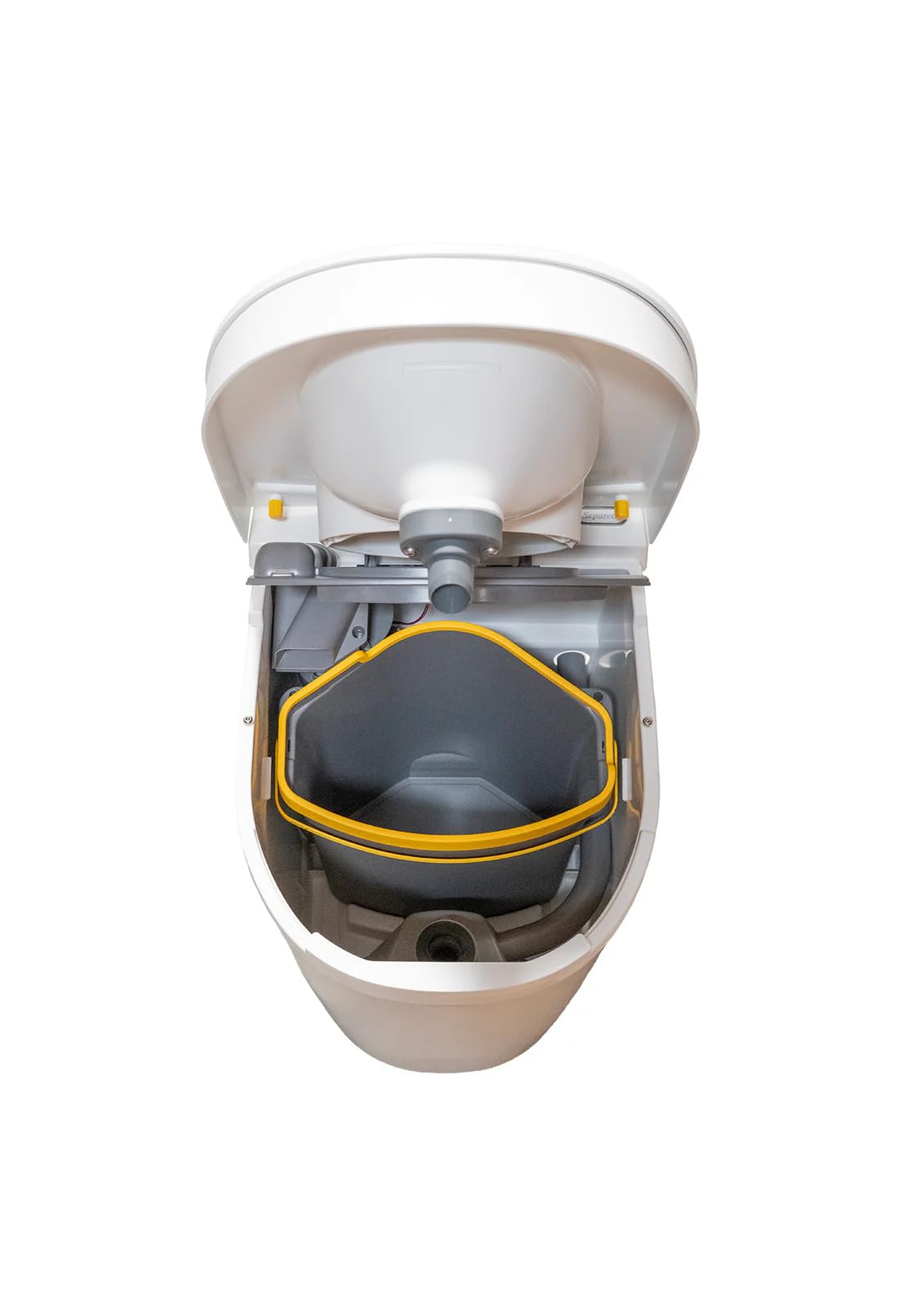 Separett Tiny Self-Contained Urine-Separating Compost Toilet | Built-in Urine Container with Emptying Sensor | No Additives or Mixing Needed | for Vans, RVs, Cabins, and Boats