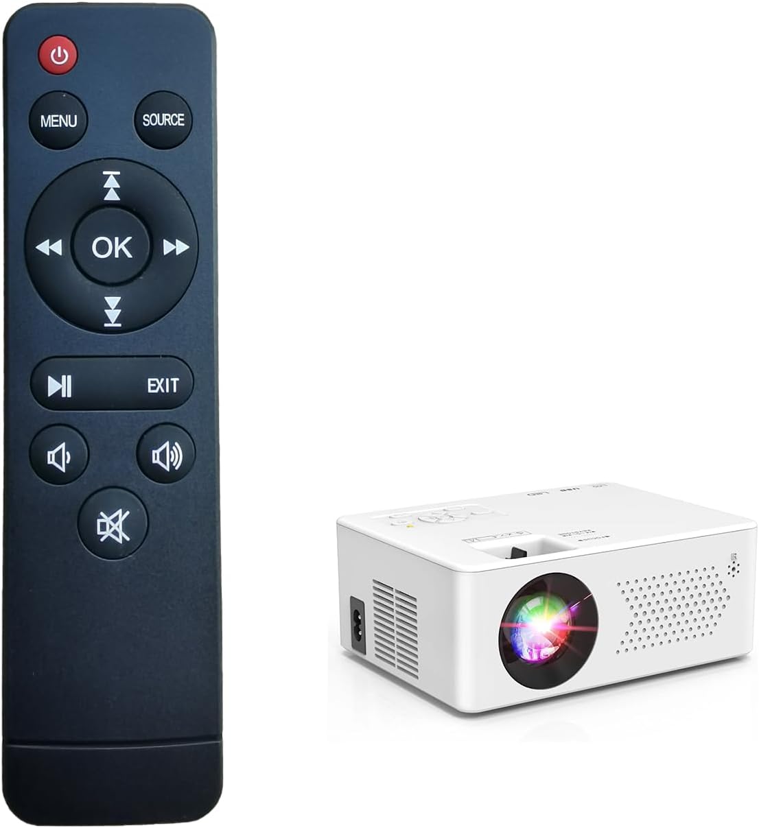 RUOYINKE HI-01 Remote Control Compatible for PURSHE Mini Projector, Projector Model: (Not Compatible with Other