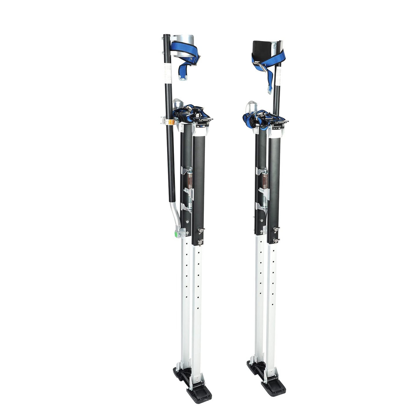 FSBNJKS 36"-50" Black Drywall Stilts Aluminum Tool Stilt with Protective Knee Pads Portabl Adjustable For Painter Walking Painting