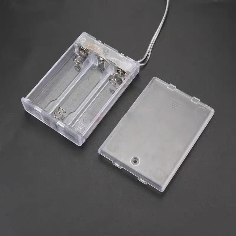 BKAEIMSTWR 3 Screws,3 1.5V x AA LED String Battery Holder and x AA Battery Holder and Switch for LED String Light