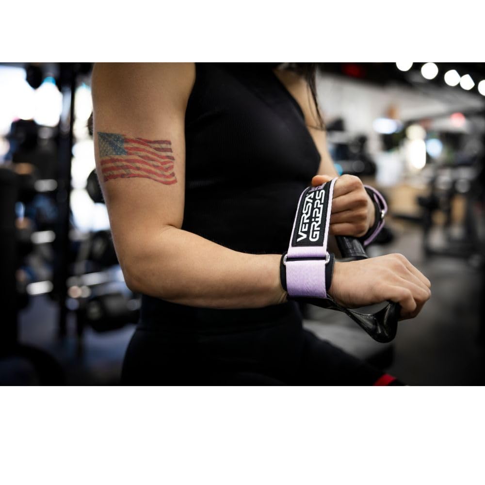 Versa Gripps® Fit Pro, Made in the USA, Wrist Straps for Female Athlete, the Best Training Accessory, Lilac, S