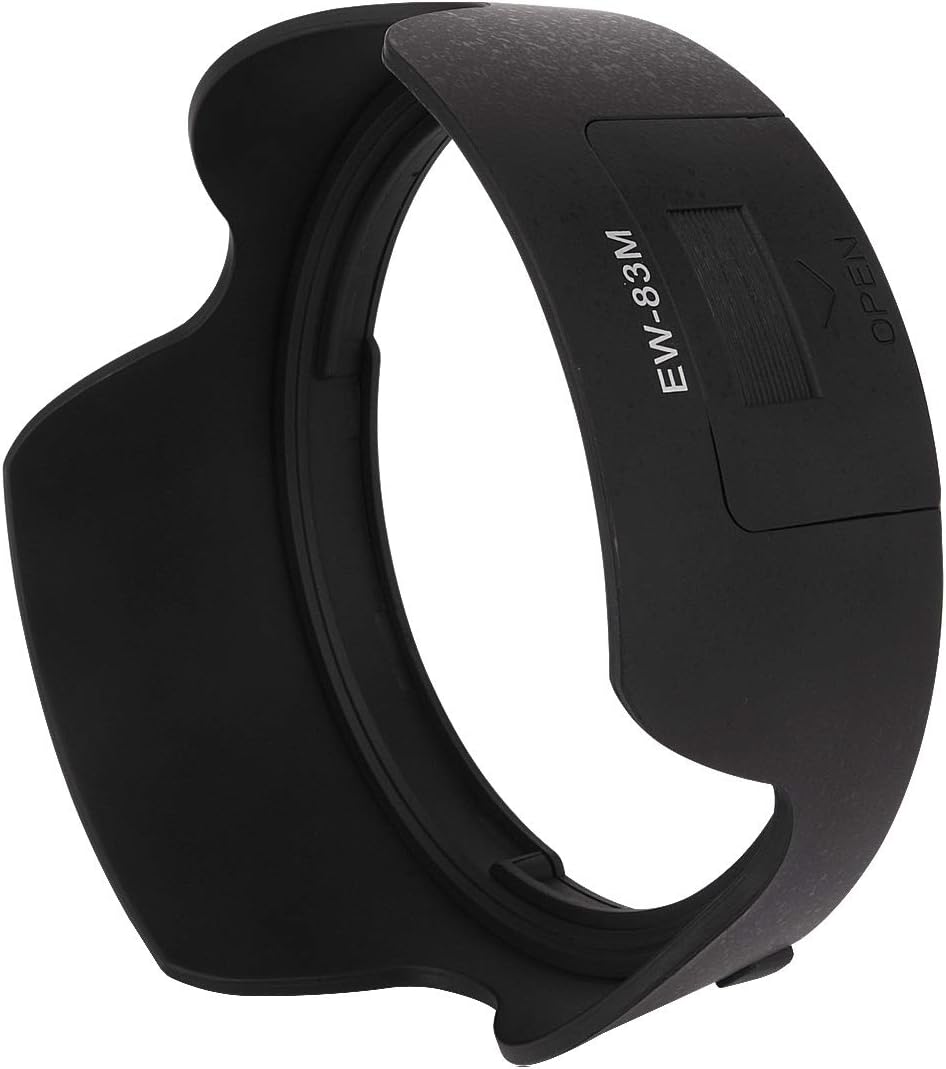 24-105mm f3.5-5.6 EW-83M Haoge Bayonet Lens Hood for Canon EF is STM Lens Replaces Canon