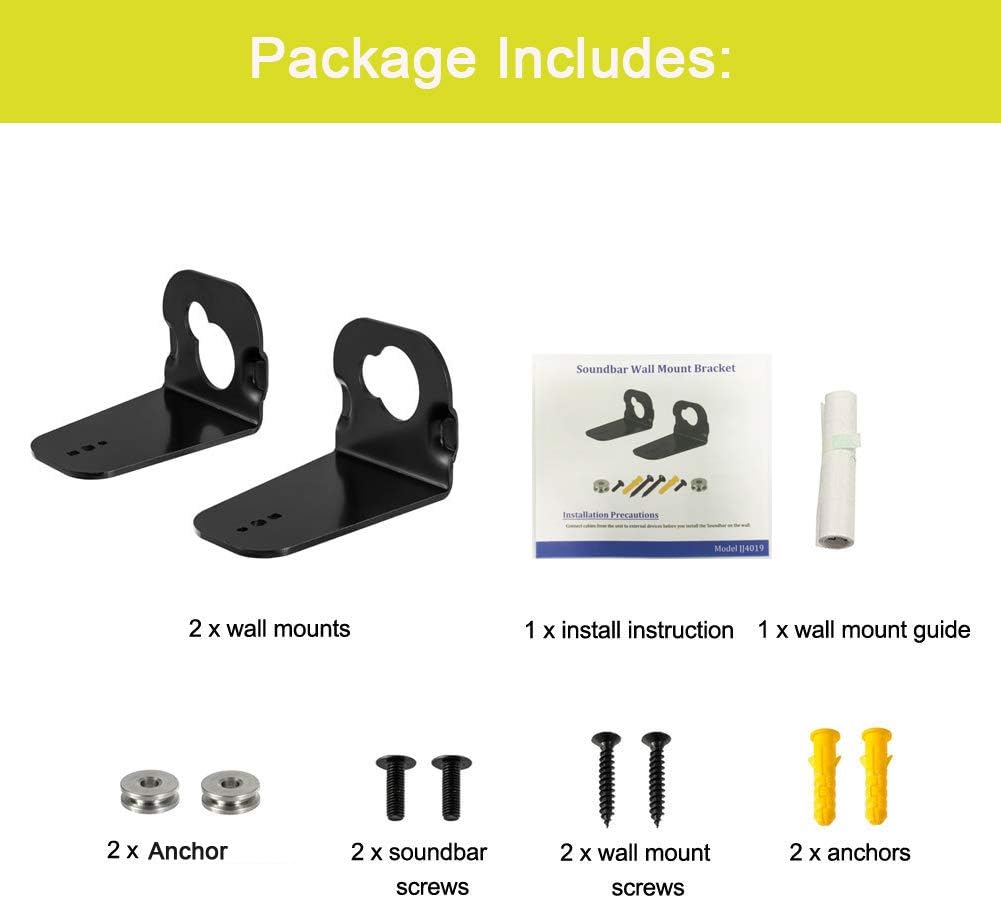 ECLINK HW-M360 HW-K550 HW-M550 HW-K650 HW-K430 HW-K335 HW-K651 HW-K450 Soundbar Wall Mount Bracket for Samsung Sound