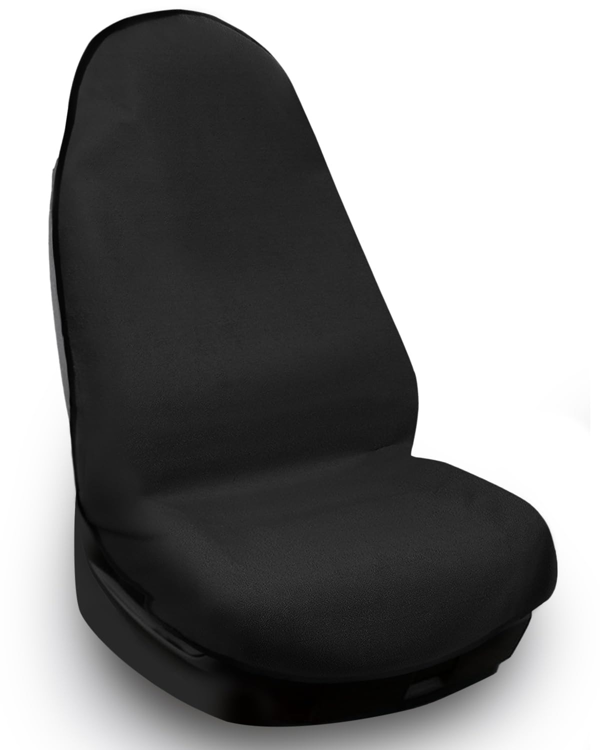 BELINOUS Waterproof Towel Car Seat Cover After Gym, Universal Front Seats Car Seat Towel Fit for Post Workout & Swim, Non-Slip Sweat Towel Seat Covers for Car, SUV & Truck (Black, 1 Pack)