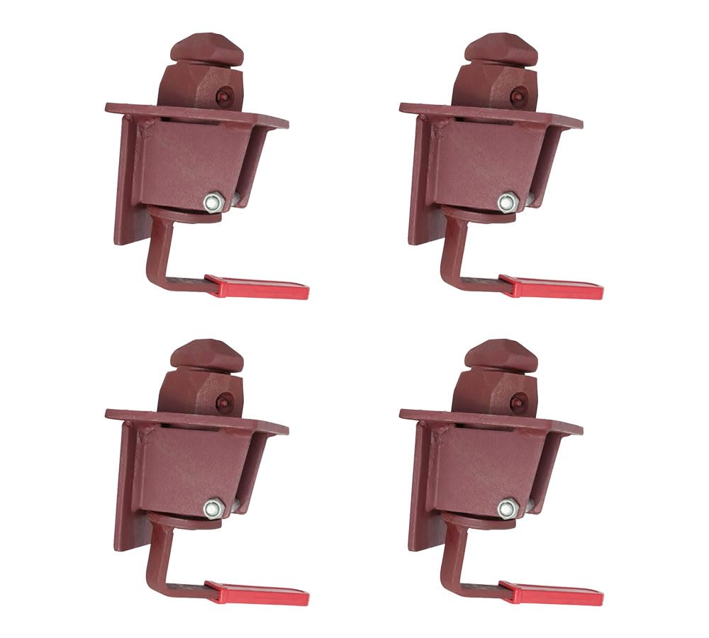 Mytee Products Sea and Rail Shipping Container Manual Twist Lock Weld Type for Chassis (4 Pack)