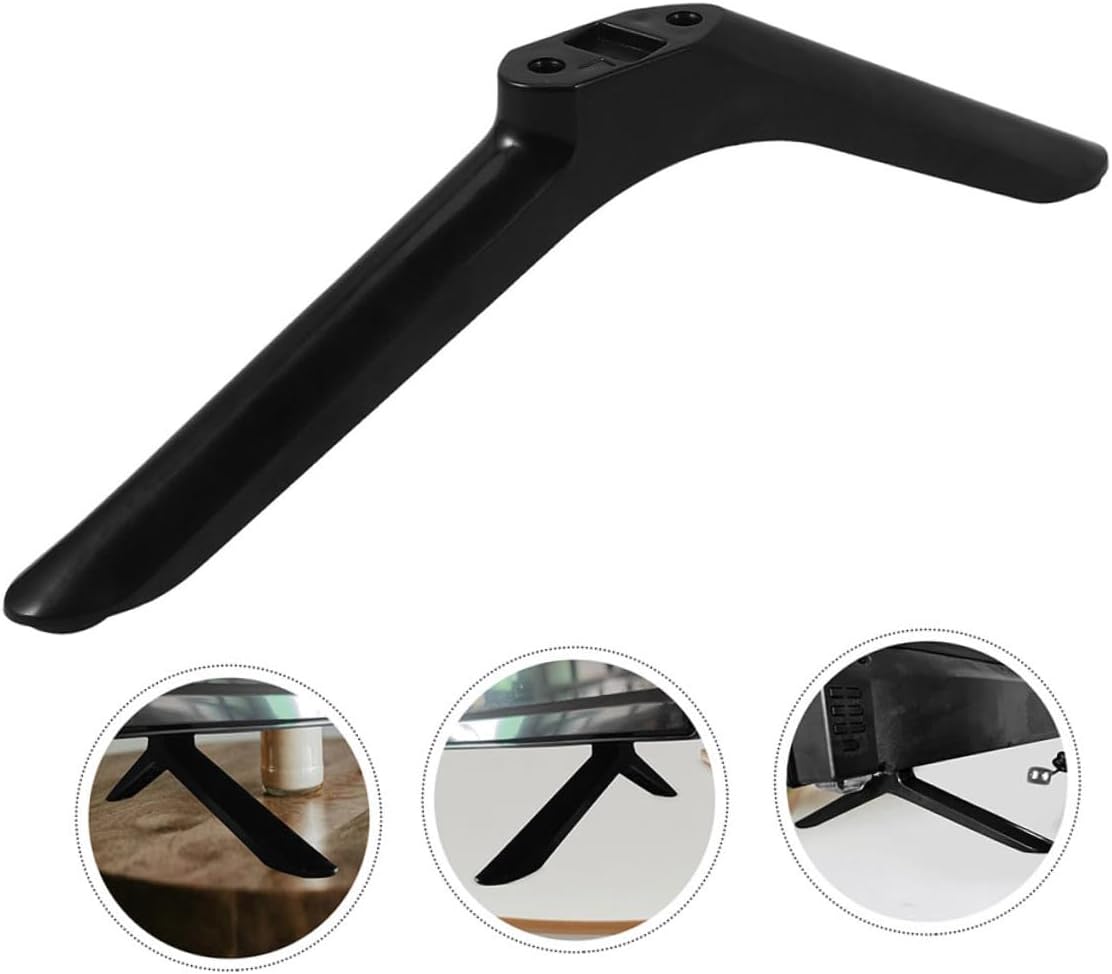VILLCASE 55-inch Tv Stand Support Pair for Televisions, Black Metal Tabletop Tv Support Brackets with Screws, Universal