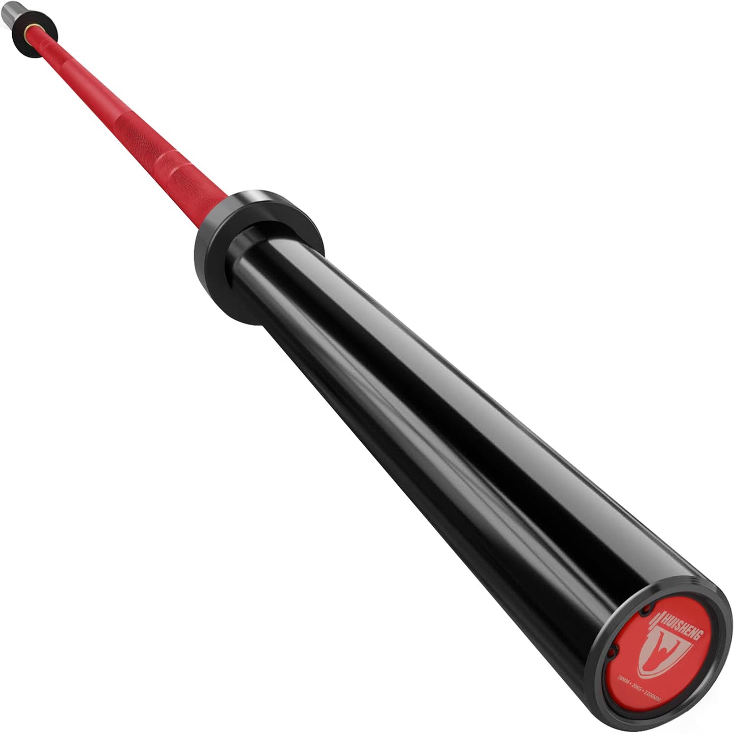 Huisheng 7ft Olympic Barbell for Strength Training and Olympic Weightlifting, 500 700 1000LBS Capacity Available, 2 Inch Bar for Squats, Home Gym Fitness Equipment, Bench Press, Deadlift,Powerlifting