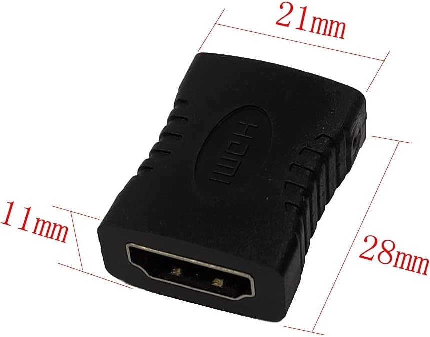 E-LinkMore 4K@60Hz 2PCS Hdmi Adapter Female to Female Extension Cable Connector Full HD