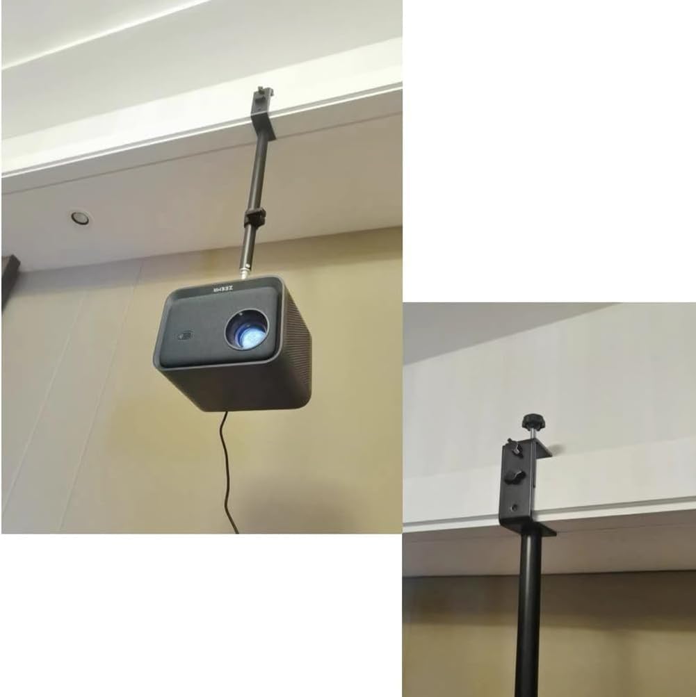 AiFeelife Adjustable Long Arm Projector Ceiling Mount Stand, Universal Desktop Overhead Camera Mount, Metal Projector