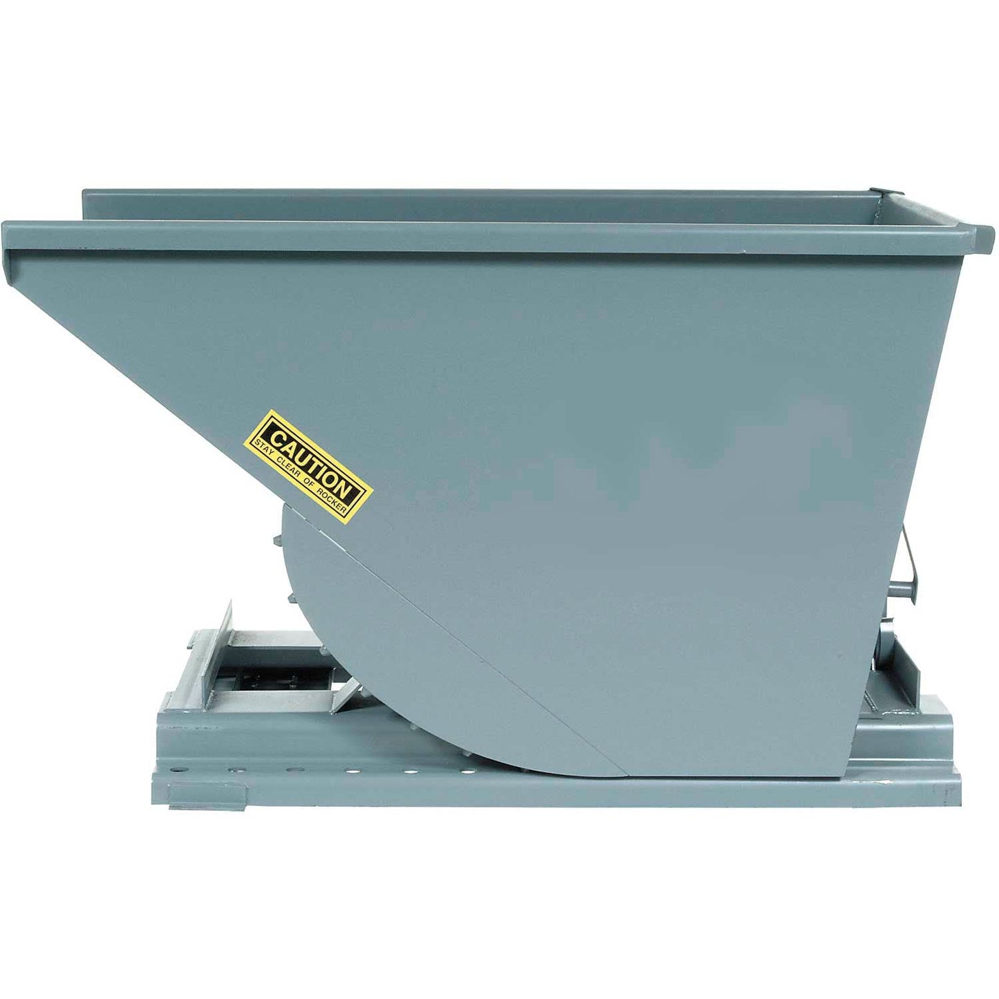 WRIGHT 1 Cubic Yard, Heavy Duty Self Dumping Hopper, 4000lb Capacity, Gray