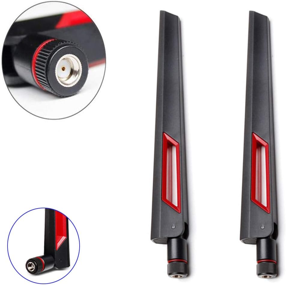 QYAJS 2.4GHz 5.8GHz 10 WiFi Antenna Dual Band DBI RP-SMA Router for PCI-E WiFi Network Card USB Wireless Adapter