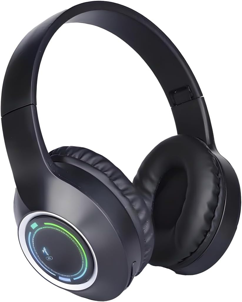 MGHOAQFRS Headset Bluetooth Headphones Over Ear,Wireless Headphones Low Latency, Hands-Free Calls, Noise Reduction