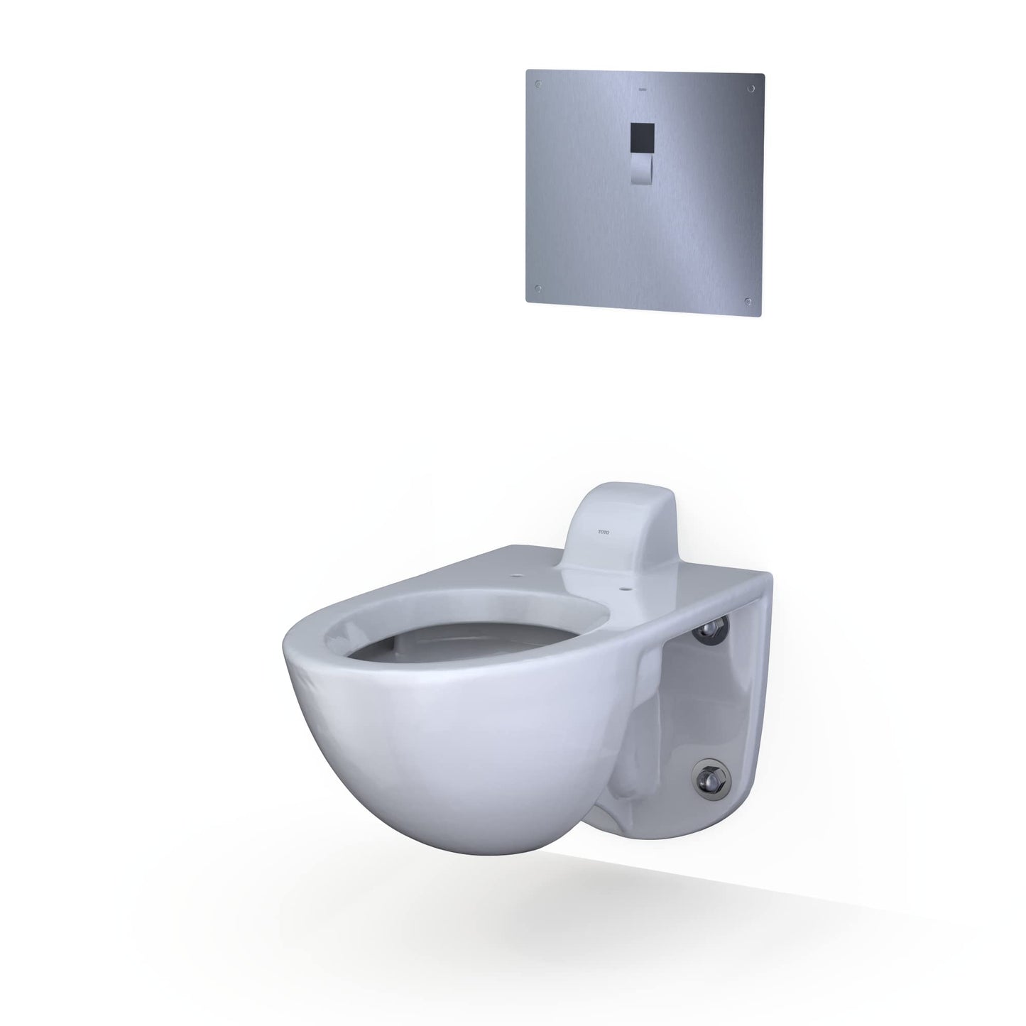 TOTO® ECOPOWER® Touchless 1.28 GPF High-Efficiency Concealed Toilet Flush Valve, Polished Chrome - TET2LB#SS