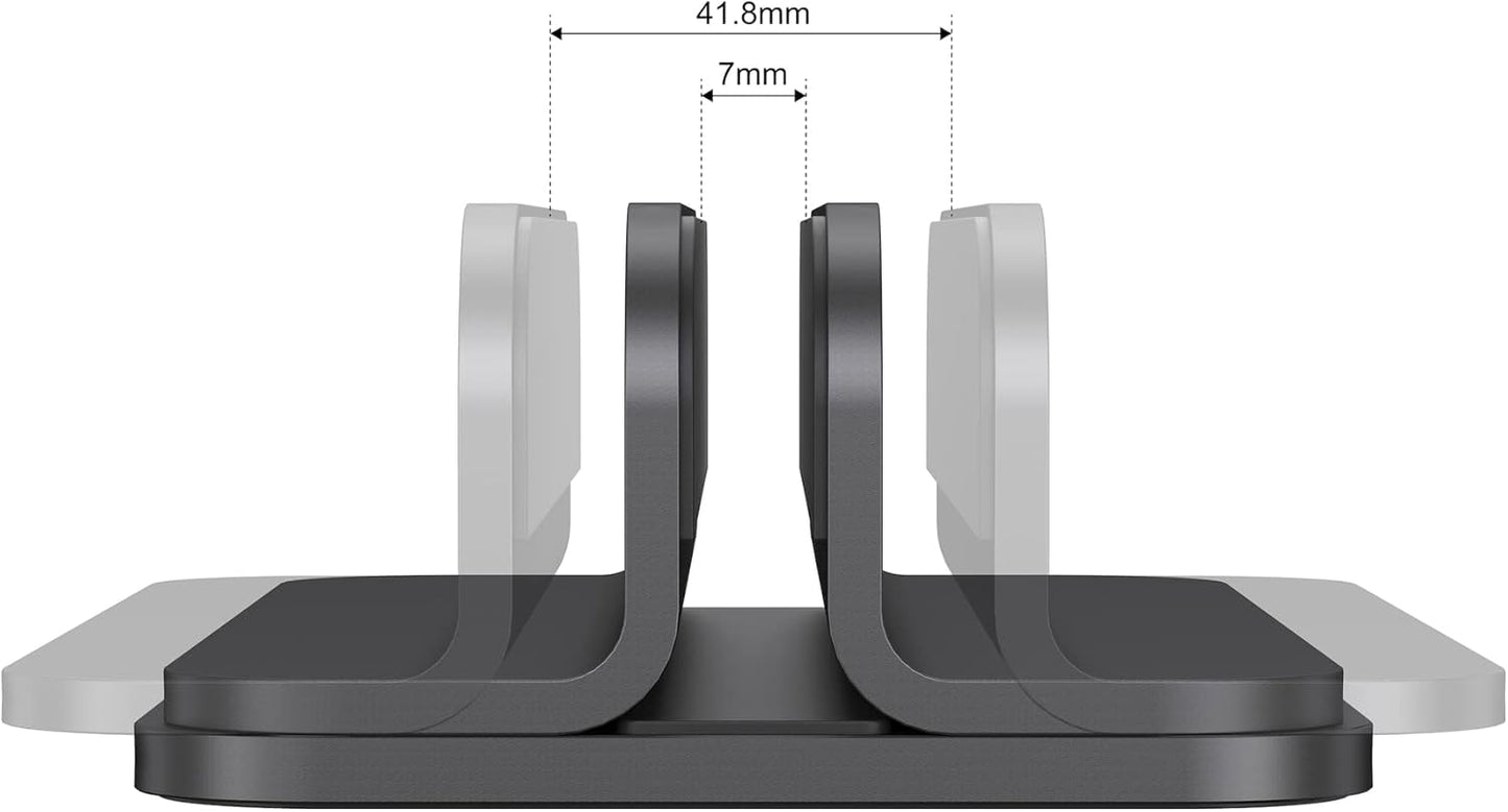 JOKItech Aluminum Laptop Vertical Stand Organizer, Sturdy Laptop Computer Holder Desktop Stand Compatible with new