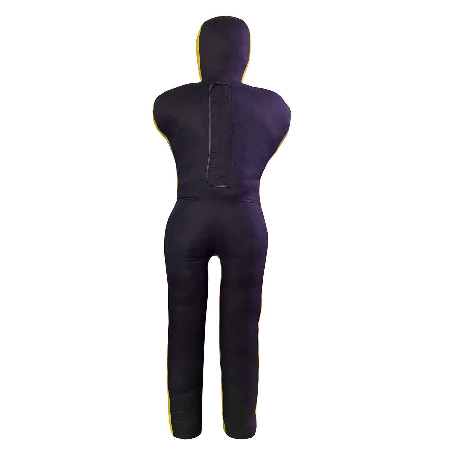 DALLX MMA Grappling Dummy BBJ Wrestling Brazilian Jiu Jitsu Punching Bag Judo Karate Throwing Boxing Fighting Dummy Self Defense Standing Position – UNFILLED (Black Yellow, 6FT)