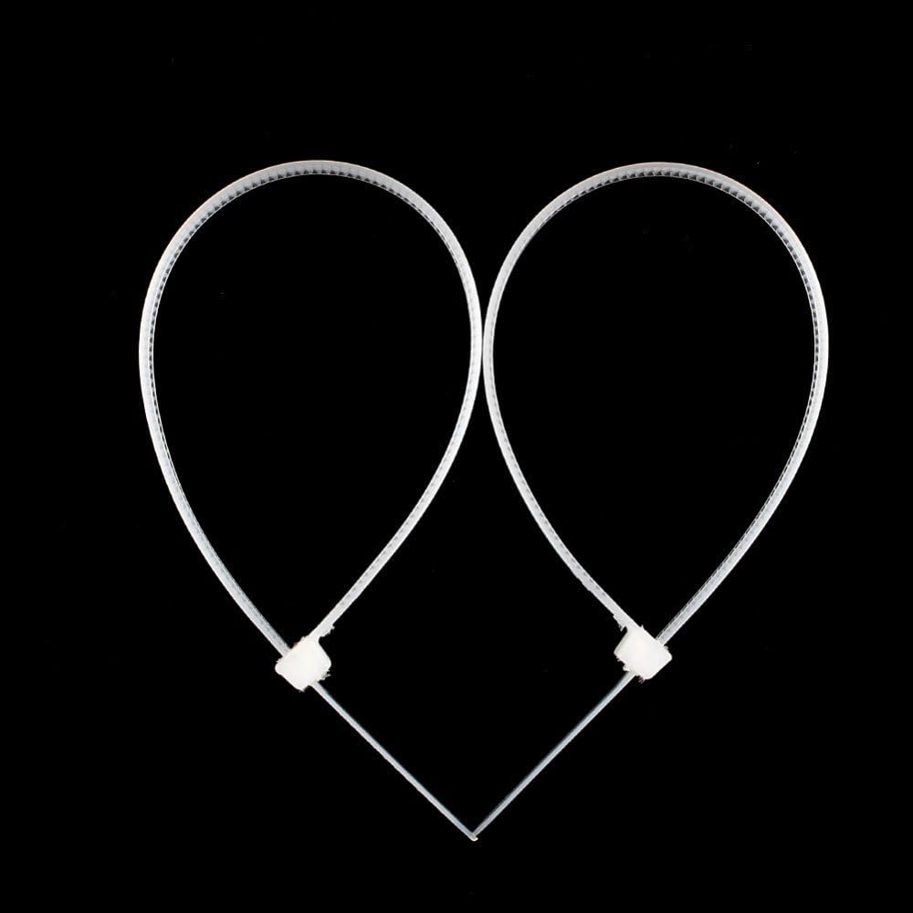 Star 8 inches 30 lb Ties,100 (2.5mm200mm Test Heavy Duty Nylon Cable PCS Zip Ties White)